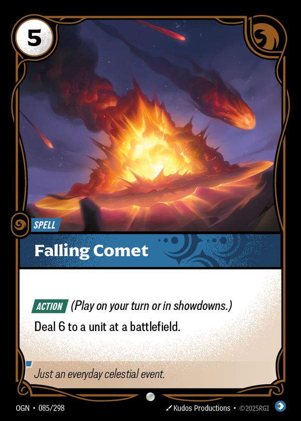 Falling Comet — Riftbound card