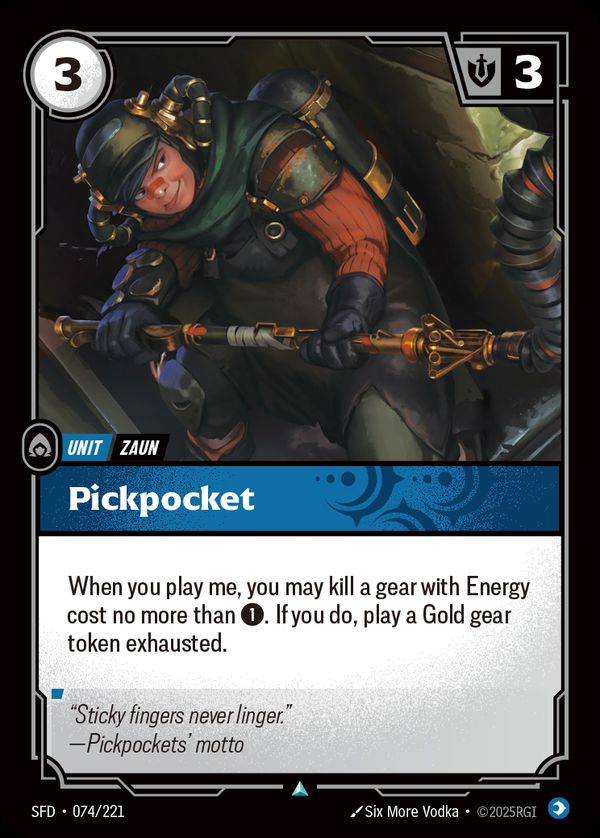 Pickpocket — Riftbound card