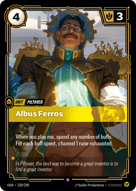 Albus Ferros — Origins #230, art by Kudos Productions