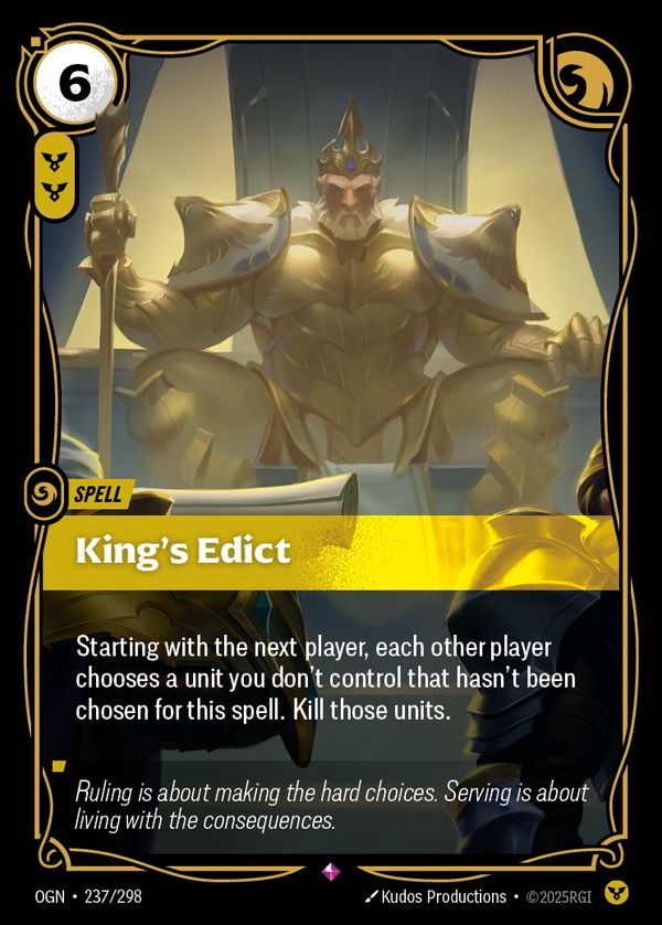 King's Edict — Riftbound card