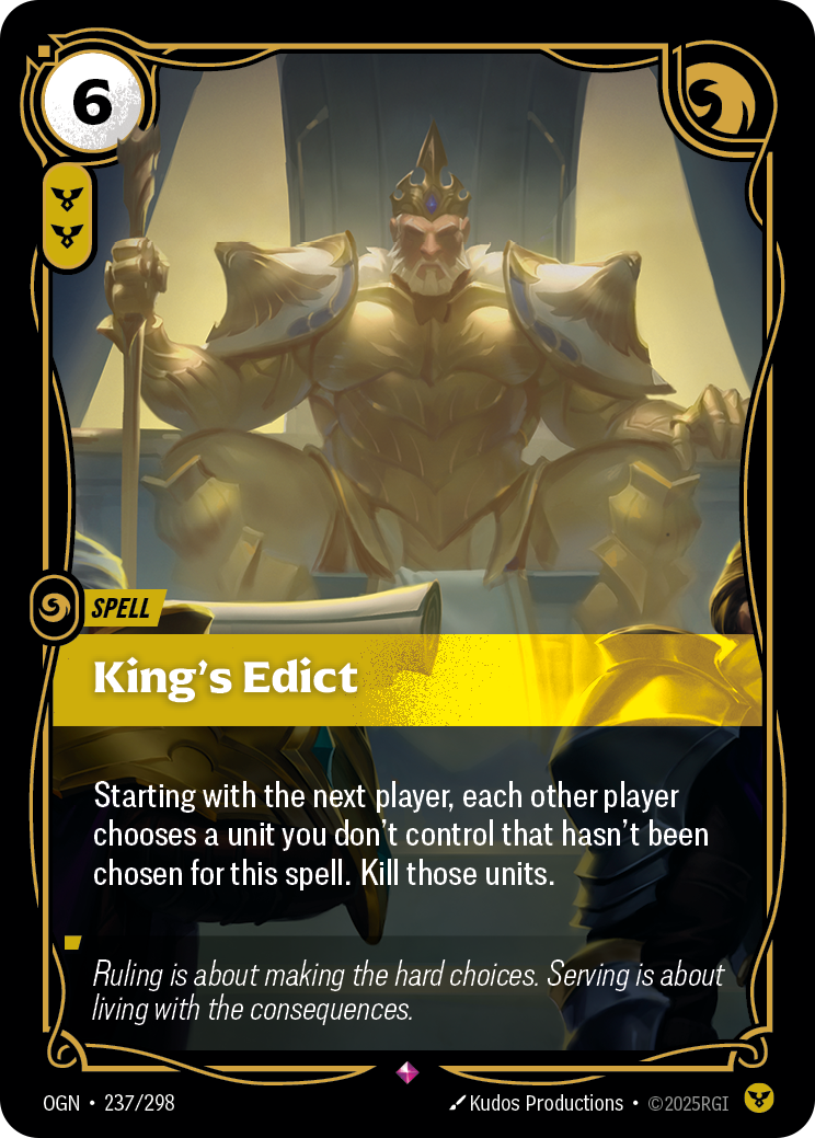 KING'S EDICT
