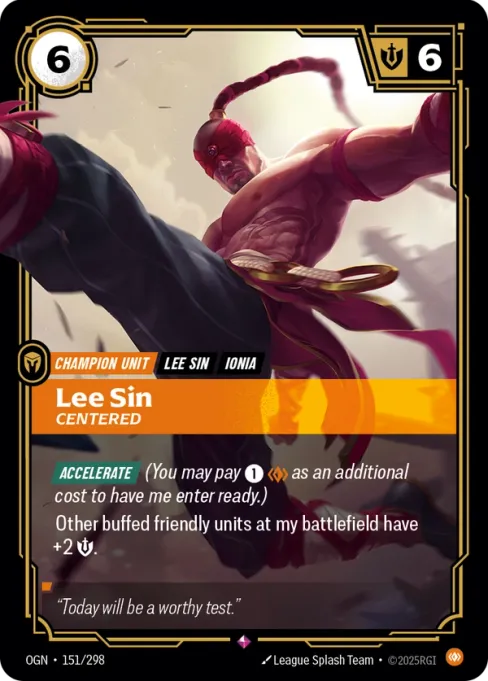 Lee Sin, Centered, OGN-151/298