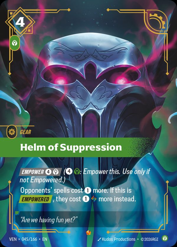 Helm of Suppression — Riftbound card