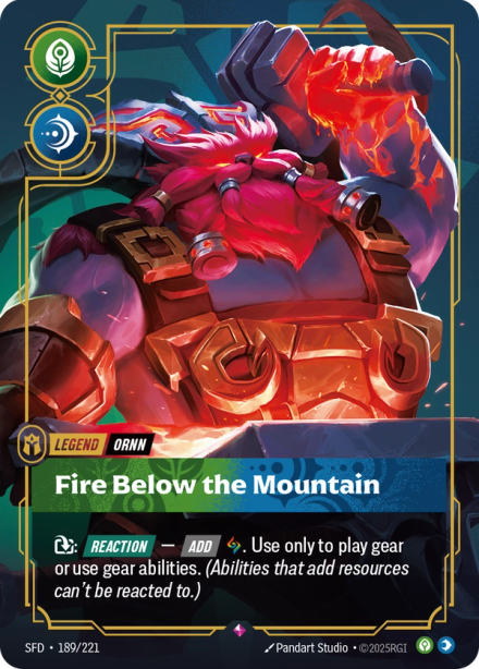 Legend Ornn, Fire Below the Mountain — Ornn Control deck by Skepas at RQ Utrecht