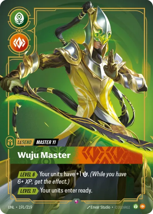 Master Yi, Wuju Master, UNL-191/219