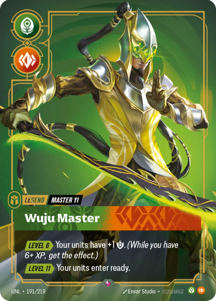 Legend Master Yi, Wuju Master — Master Yi Wuju Master deck by Narutak at RQ Utrecht