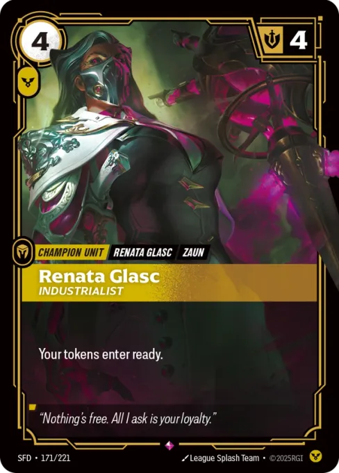 Renata Glasc, Industrialist, SFD-171/221