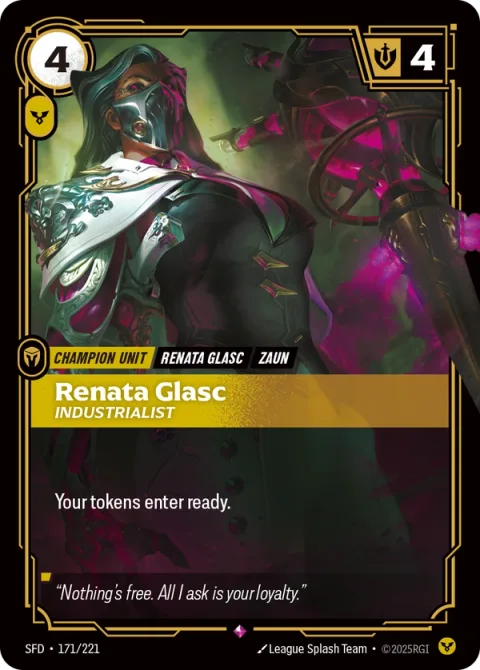 Renata Glasc, Industrialist (레나타 글라스크) SFD-171 영어판 카드 이미지