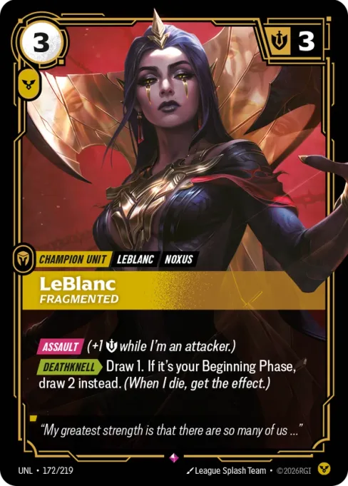 LeBlanc, Fragmented, UNL-172/219