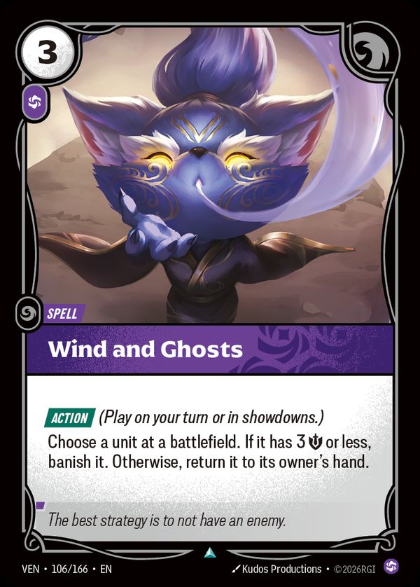 Wind and Ghosts — Riftbound card