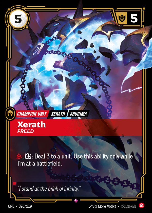 Xerath, Freed — Riftbound card