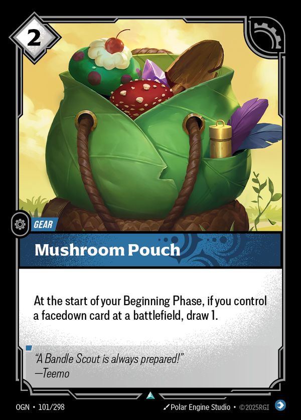 Mushroom Pouch — Riftbound card