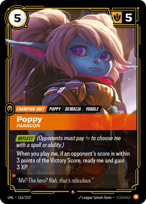 Poppy - Paragon — Unleashed #116, art by League Splash Team