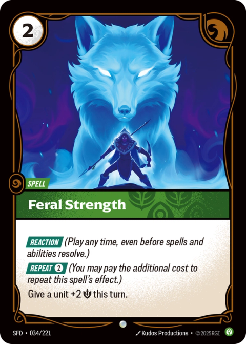 Feral Strength — Spiritforged #034, art by Kudos Productions