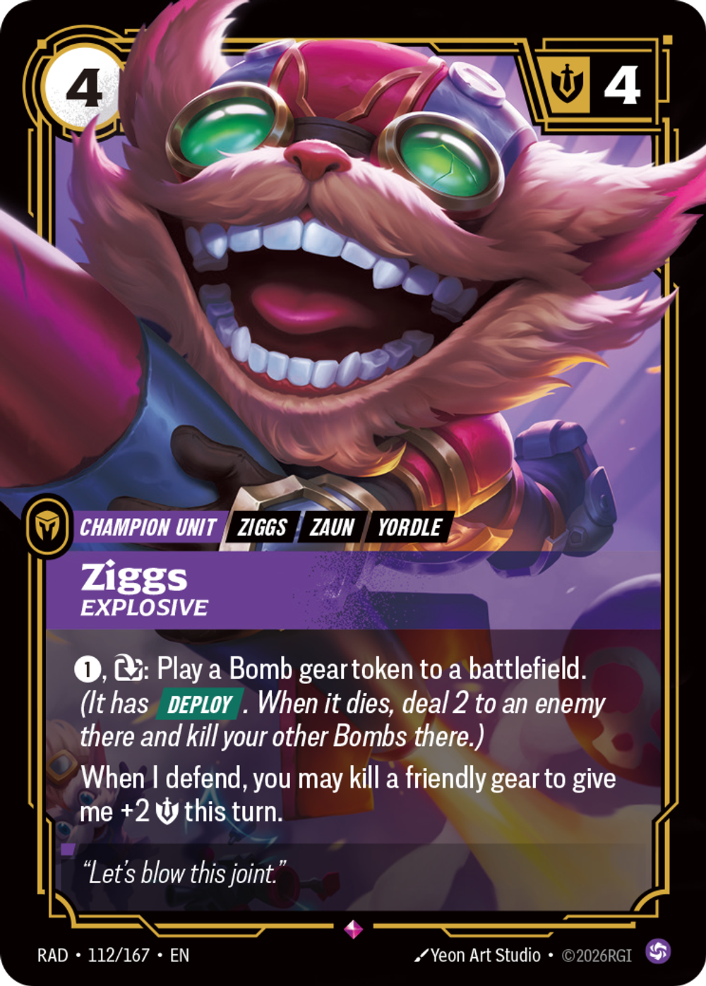 Ziggs, Explosive