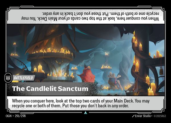 The Candlelit Sanctum — Riftbound card