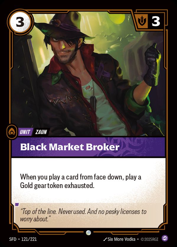 Black Market Broker — Riftbound card