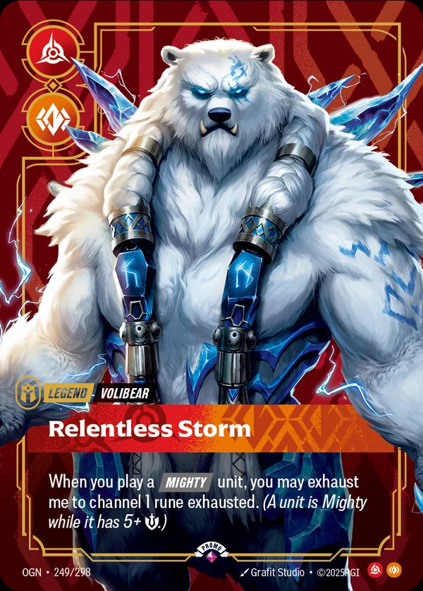 Volibear, Relentless Storm — Riftbound card