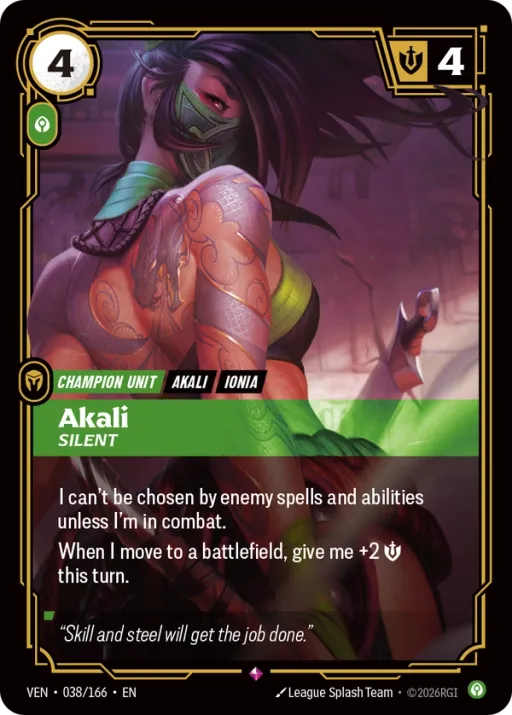 Akali, Silent