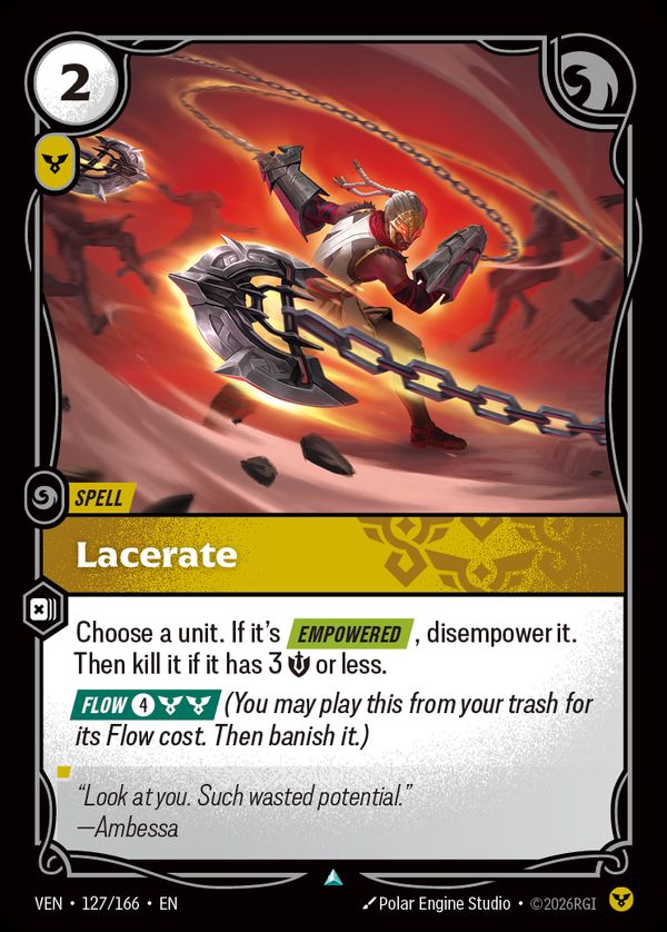 Lacerate — Riftbound card