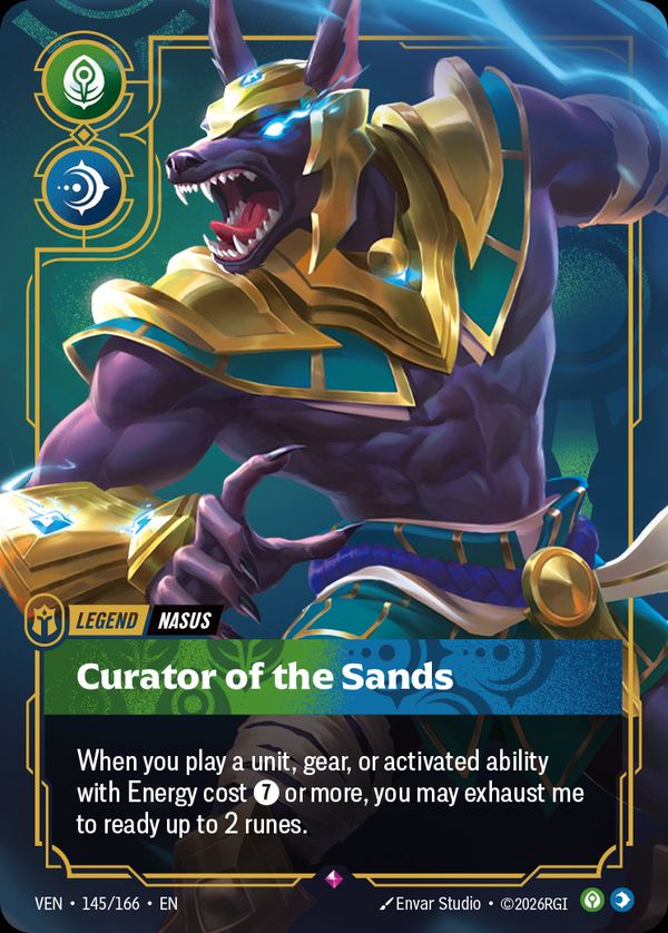 Nasus, Curator of the Sands — Riftbound card