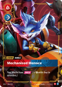 Rumble, Mechanized Menace