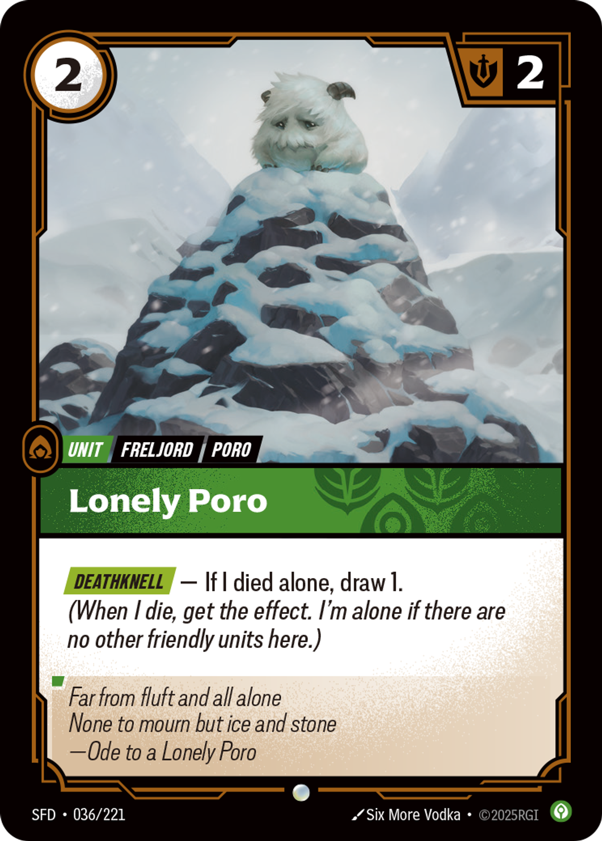 Lonely Poro
