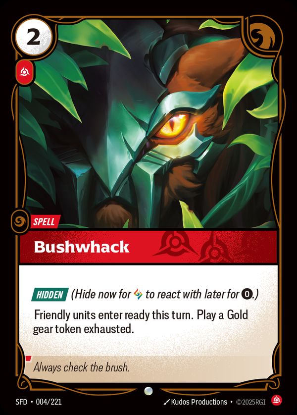 Bushwhack — Riftbound card