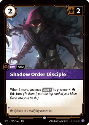 Shadow Order Disciple (VEN-095/166), official card
