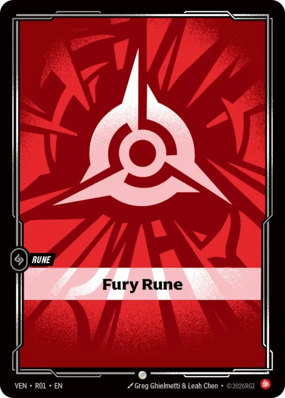 Fury Rune OPP-007 Promo / special printing