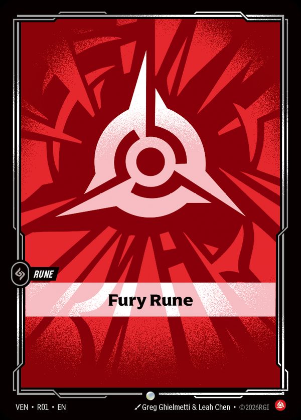 Fury Rune — Riftbound card