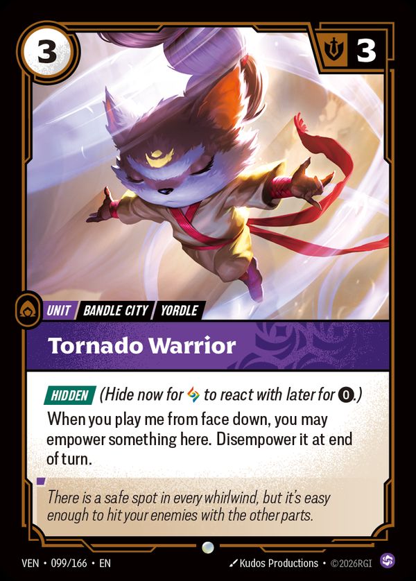 Tornado Warrior — Riftbound card