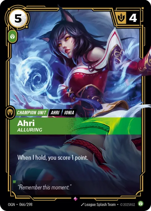 Ahri, Alluring, OGN-066/298