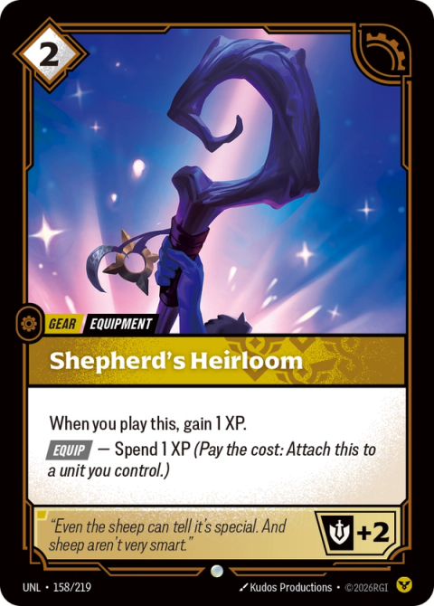Shepherd's Heirloom — Unleashed #158, art by Kudos Productions