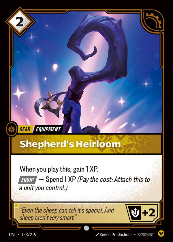 Shepherd's Heirloom — Riftbound card