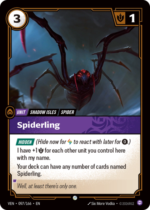 Spiderling — Vendetta #097, art by Six More Vodka