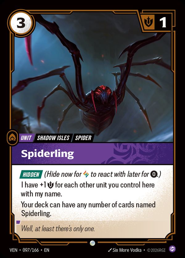 Spiderling — Riftbound card