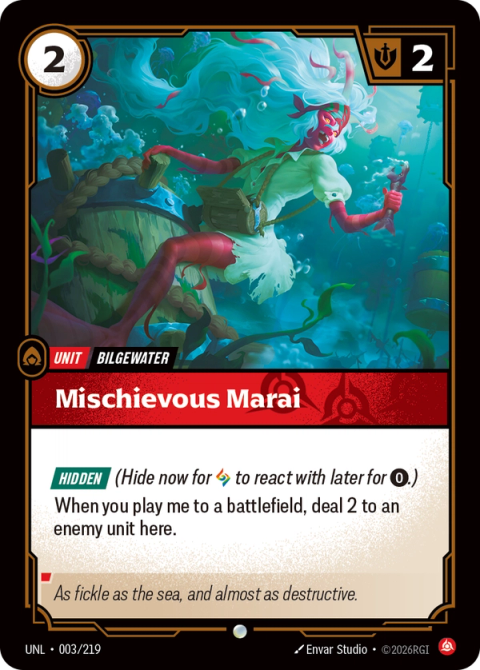 Mischievous Marai — Unleashed #003, art by Envar Studio
