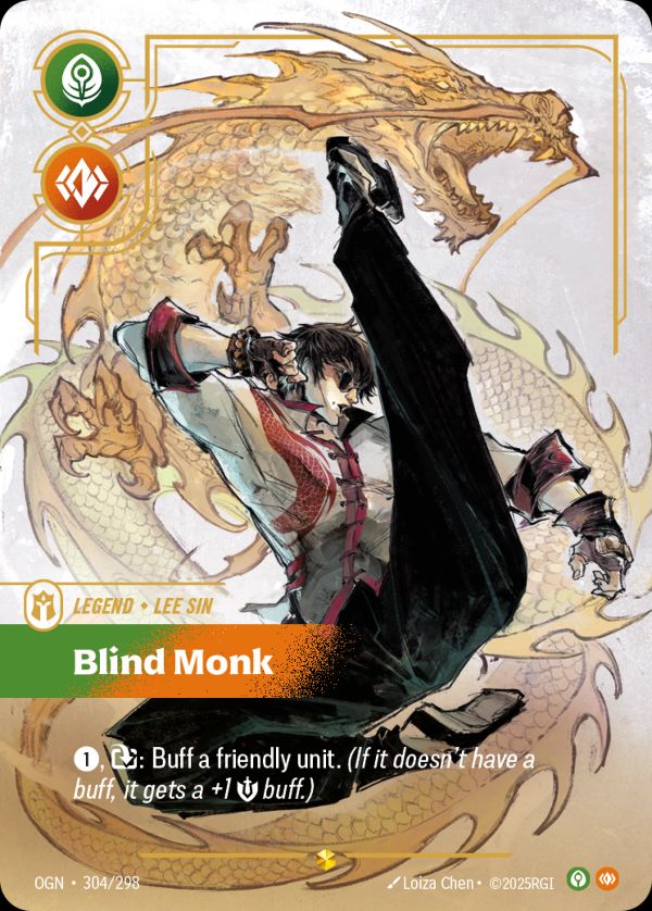 Lee Sin, Blind Monk (Overnumbered) — Riftbound card