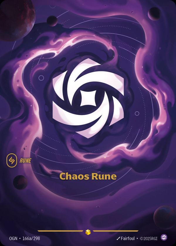 Chaos Rune (Alternate Art) — Riftbound card