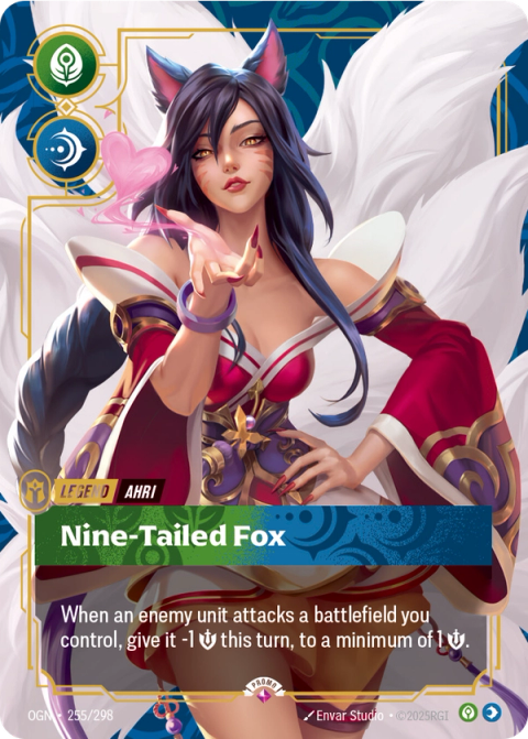 Ahri - Nine-Tailed Fox — Origins #255, art by Envar Studio