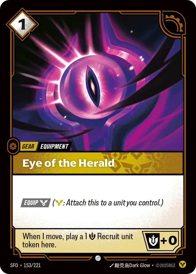 Eye of the Herald Riftbound card (SFD-153/221)