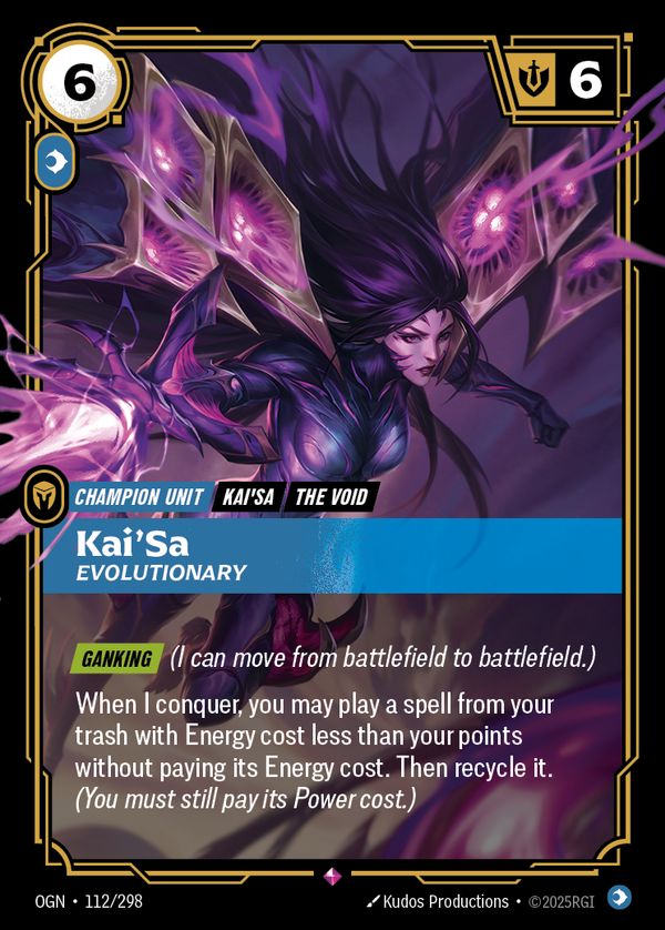 Kai'Sa, Evolutionary — Riftbound card