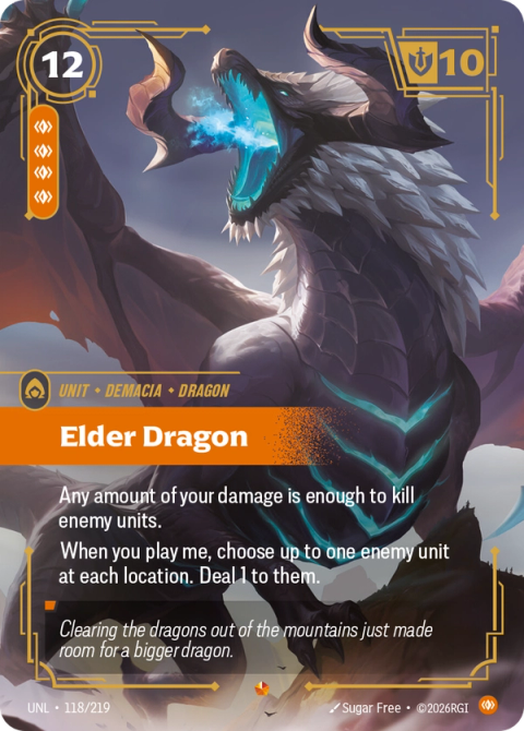 Elder Dragon — Unleashed #118, art by Sugar Free
