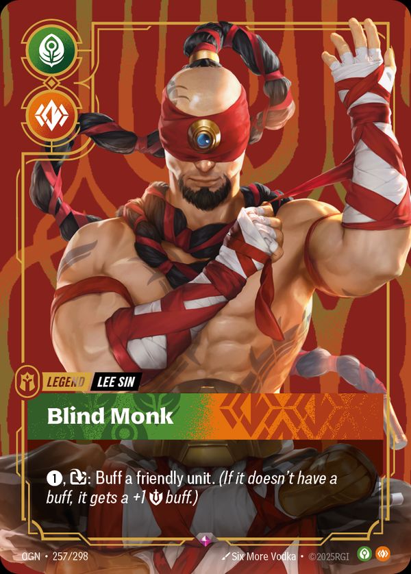 Lee Sin, Blind Monk — Riftbound card