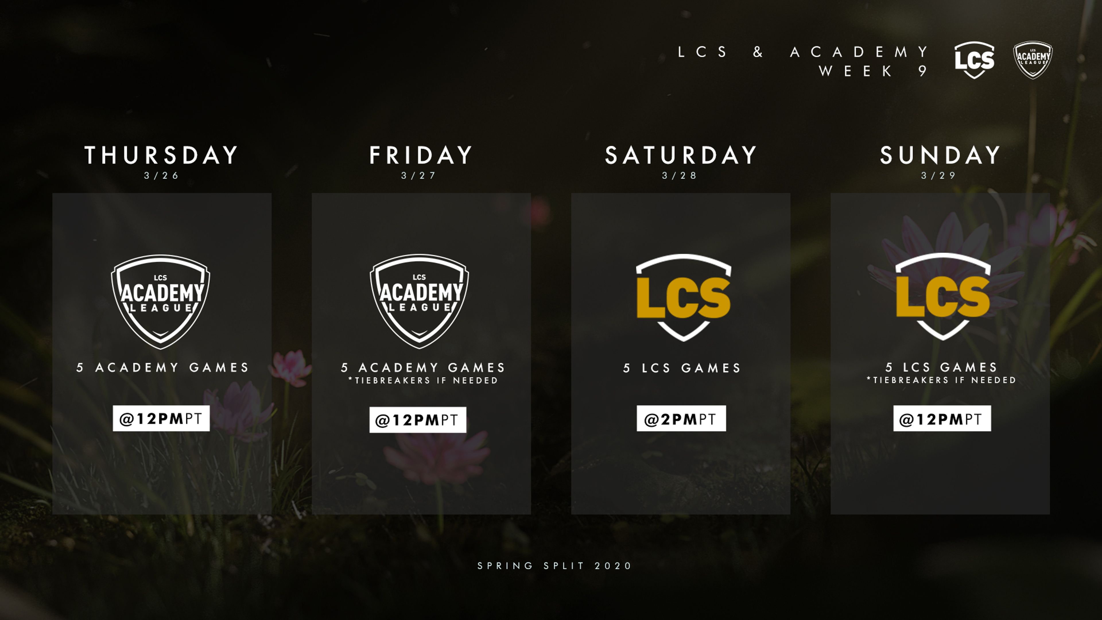 LoL Esports | What’s happening during Week 9