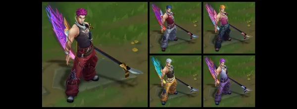 HEARTSTEEL Live My Life Kayn (Ruby, Rose Quartz, Catseye, Tanzanite) chromas