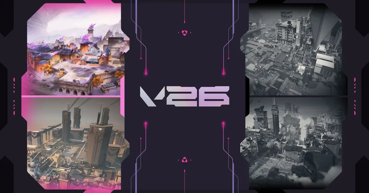 Official VALORANT V26 Patch 13.08 map artwork