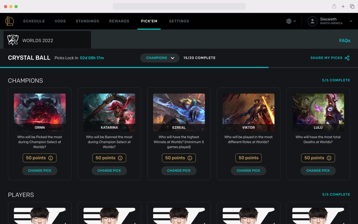 Reward Programs Lol LoL Esports