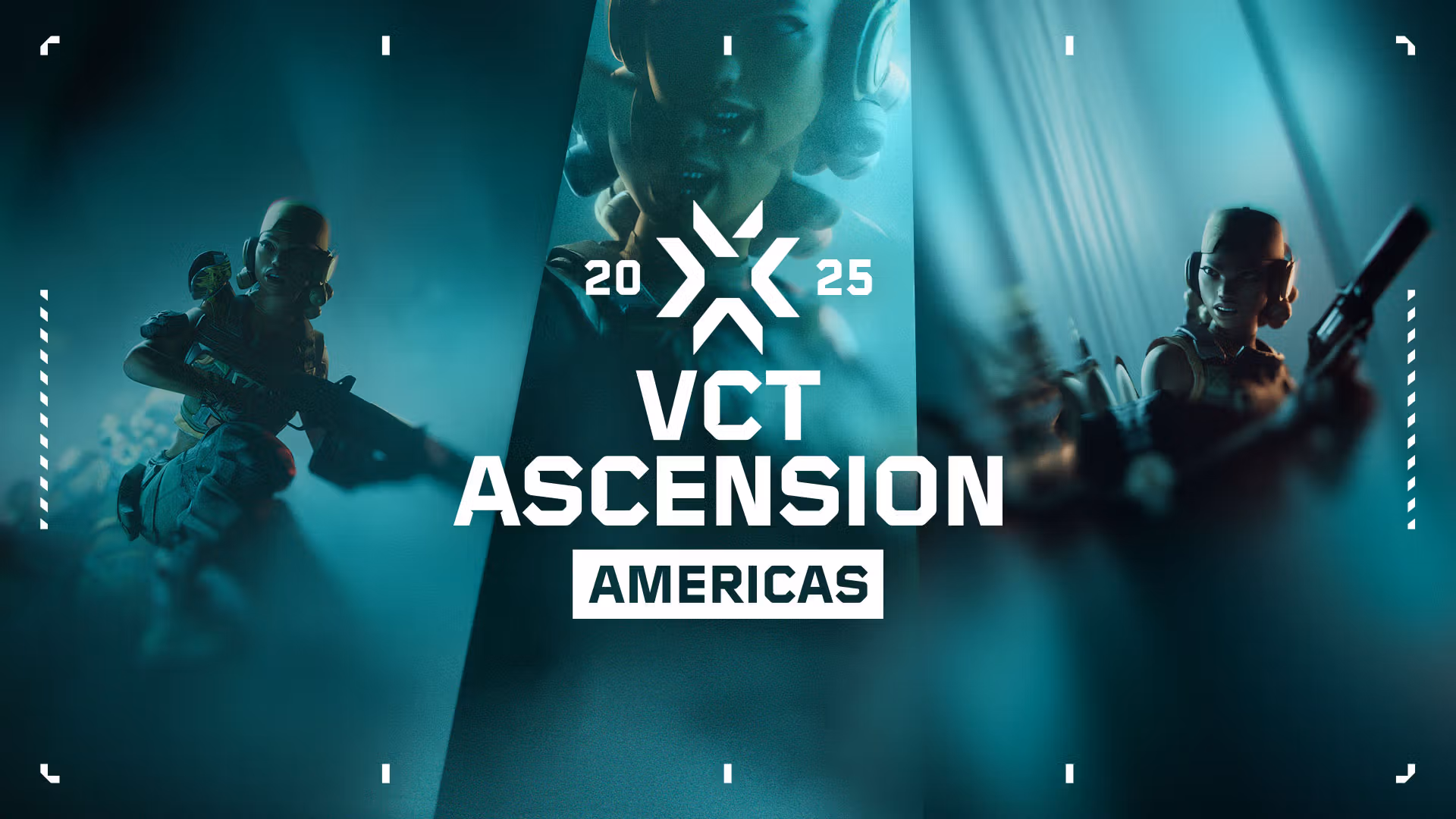 Valorant Ascension Americas 2025 promotional image showing tournament details and format